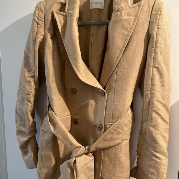 Valentina Shah Camel -Beige Blazer / Jacket Size 4 - Picture 2 of 11